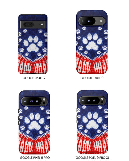 PAW PRINT RED WHITE & BLUE PHONE CASE - TLTW1604262