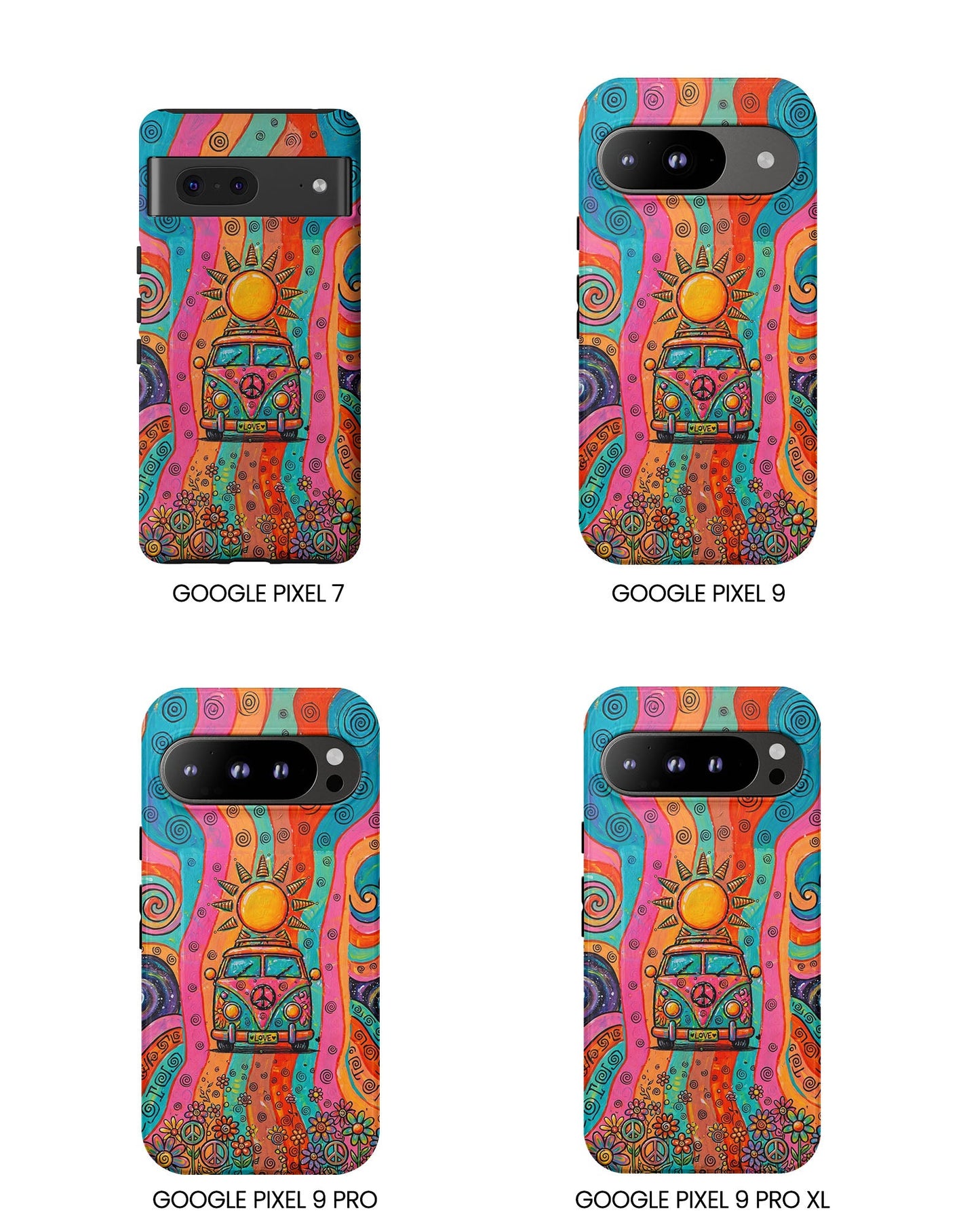 HIPPIE BUS SUN RETRO PHONE CASE  - TLTW2804262