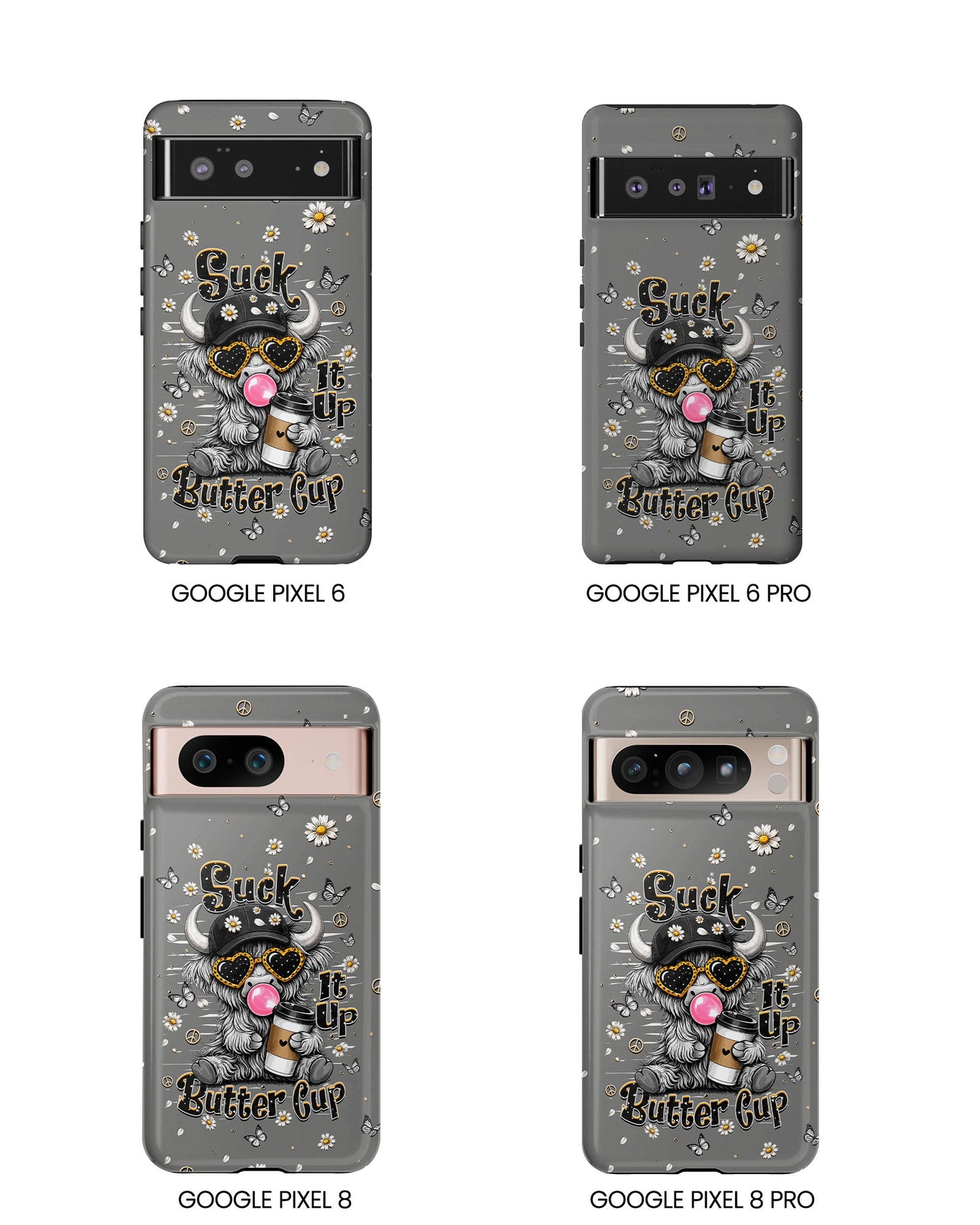 SUCK IT UP BUTTERCUP COW PHONE CASE  - TLHN0806263