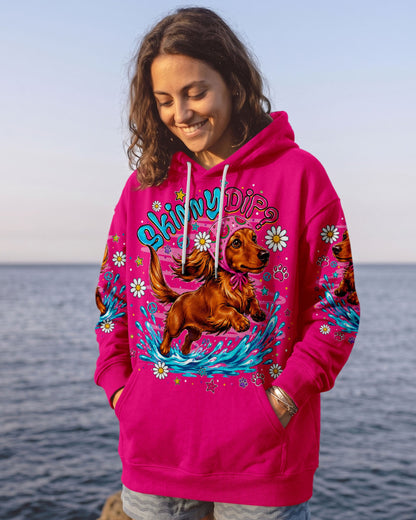 SKINNY DIP WIENER FLIP DACHSHUND DOG  ALL OVER PRINT - TLNO0306262