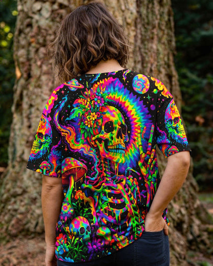 HIPPIE SKULL PSYCHEDELIC  ALL OVER PRINT  - TLNO0604261