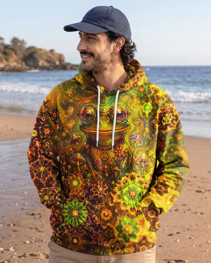 TRIPPY PSYCHEDELIC FROG ALL OVER PRINT - TLNO2406261