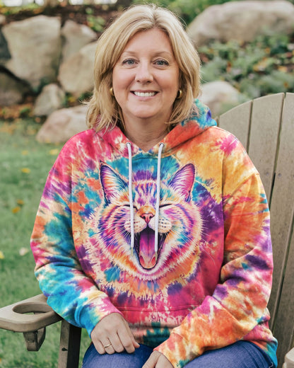 JOYFUL CAT WATERCOLOR PATTERN  ALL OVER PRINT - TLNO2404261