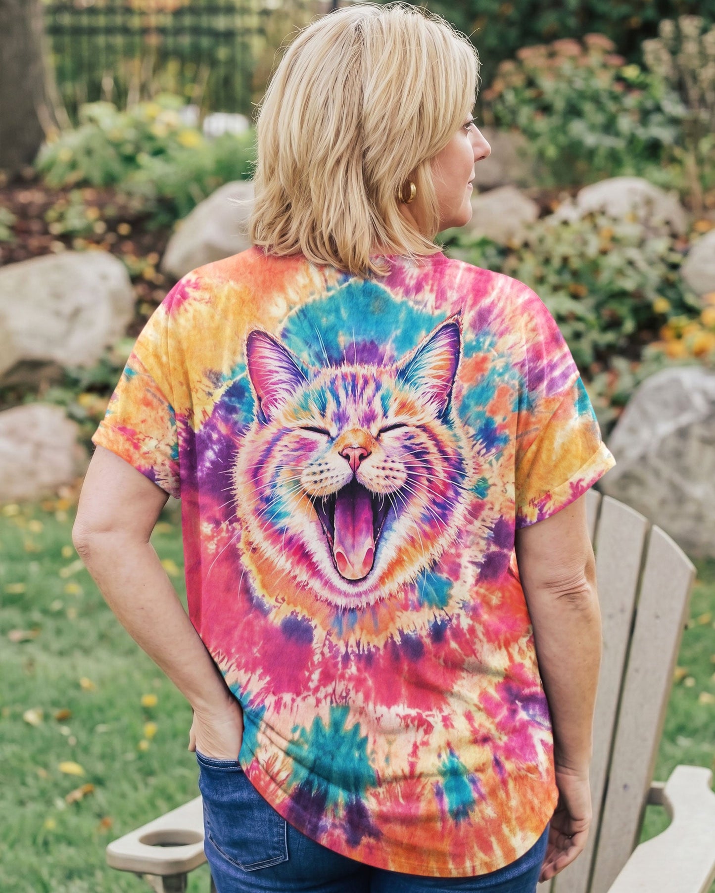 JOYFUL CAT WATERCOLOR PATTERN  ALL OVER PRINT - TLNO2404261