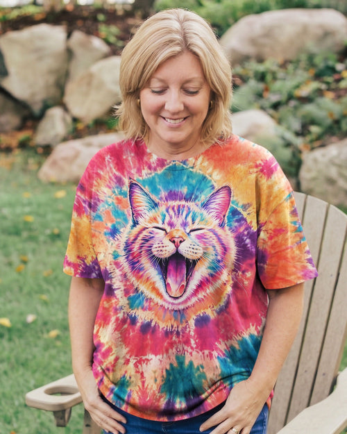 JOYFUL CAT WATERCOLOR PATTERN  ALL OVER PRINT - TLNO2404261
