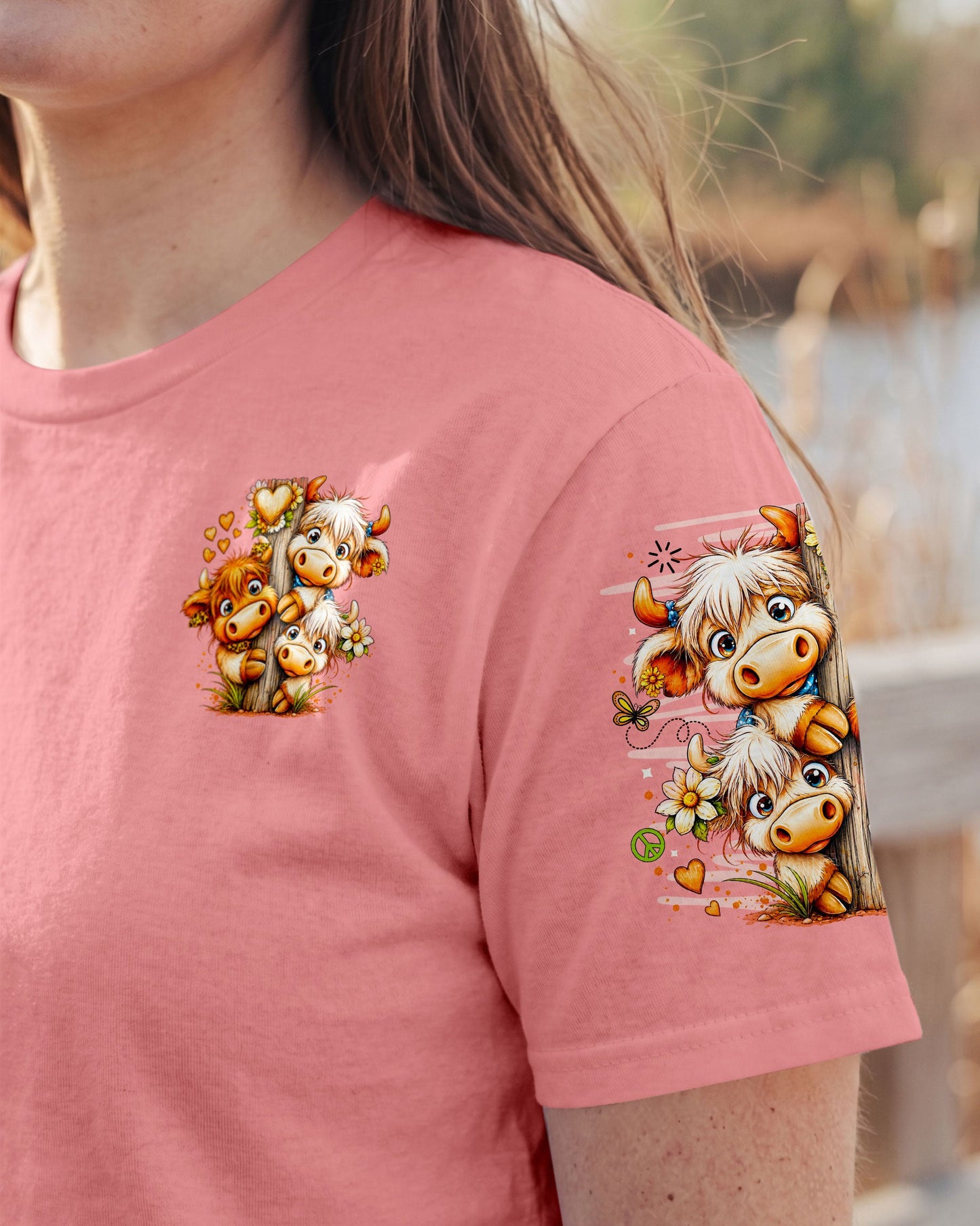 GOOD TIMES CRAZY FRIEND HIGHLAND COW ALL OVER PRINT - TLNO0807263
