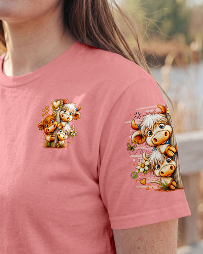 GOOD TIMES CRAZY FRIEND HIGHLAND COW ALL OVER PRINT - TLNO0807263