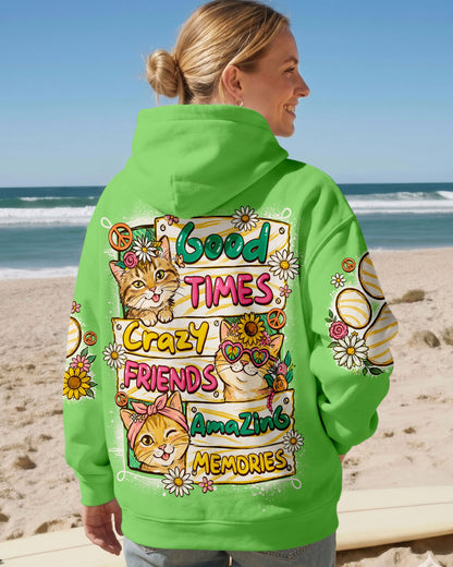 GOOD TIMES CRAZY FRIEND CAT ALL OVER PRINT - TLNO1007261