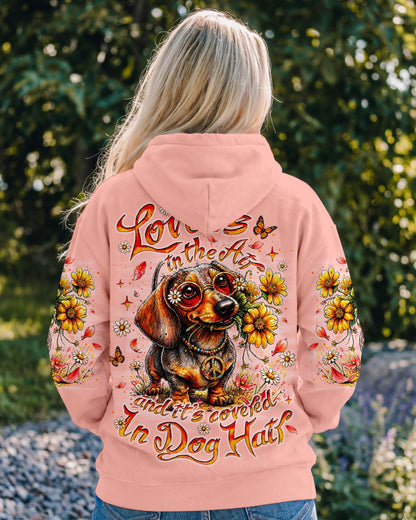 LOVE IS IN THE AIR DACHSHUND DOG ALL OVER PRINT   - TLNO0405261