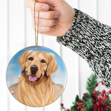 Load image into Gallery viewer, Golden Retriever Custom Pet Dog Cat Ceramic Ornament
