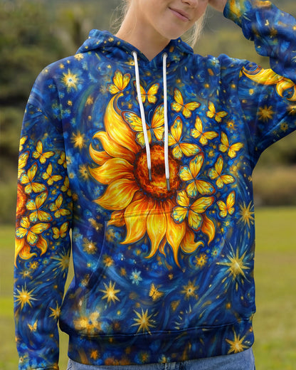 BUTTERFLY SUNFLOWER ALL OVER PRINT - TLHN0907262