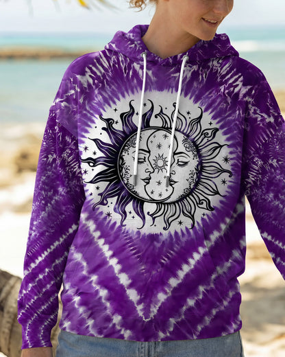 SUN MOON AND STARS PURPLE ALL OVER PRINT - TYQY1504261