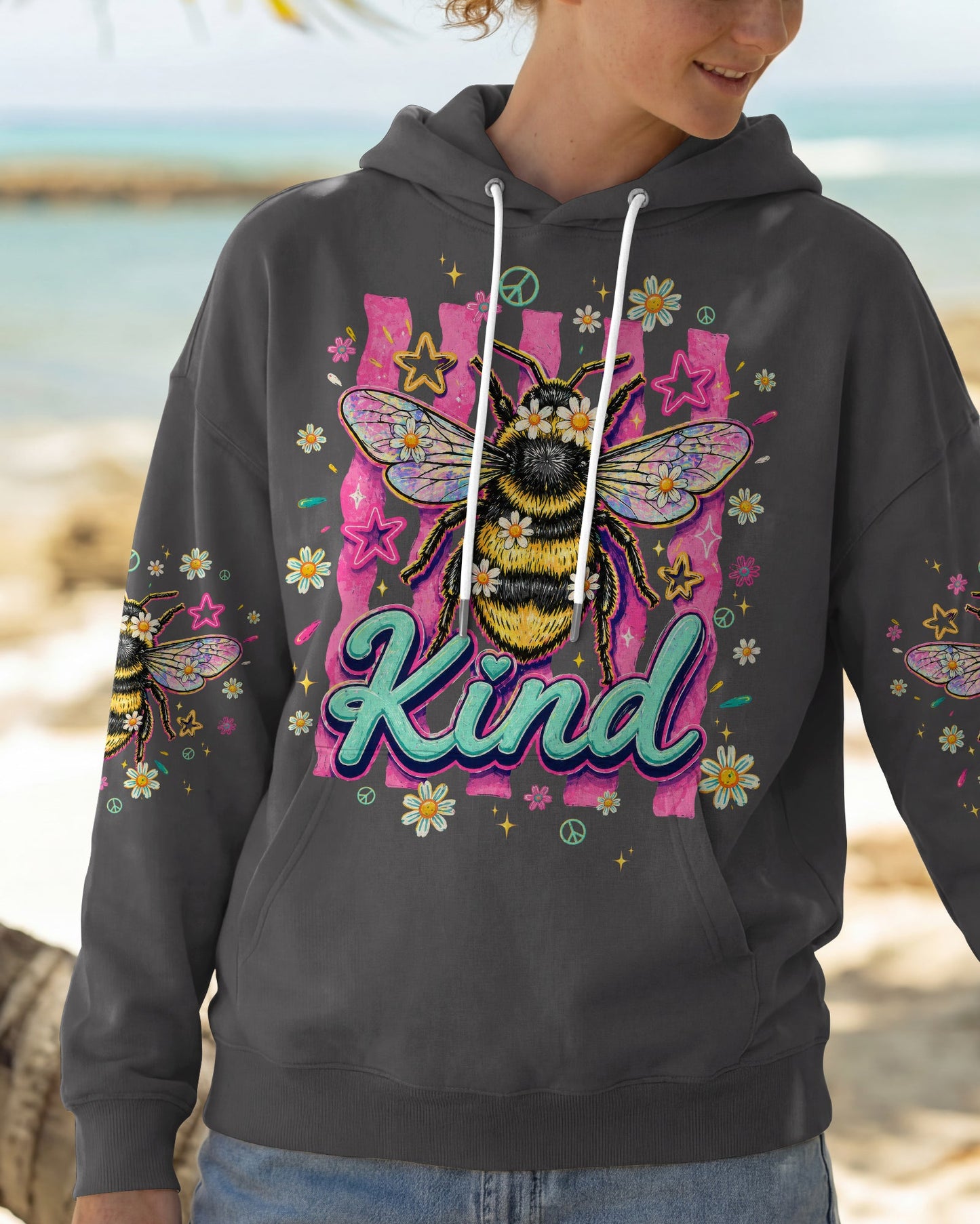 BEE KIND STRIPES  ALL OVER PRINT  - TLTW0805262