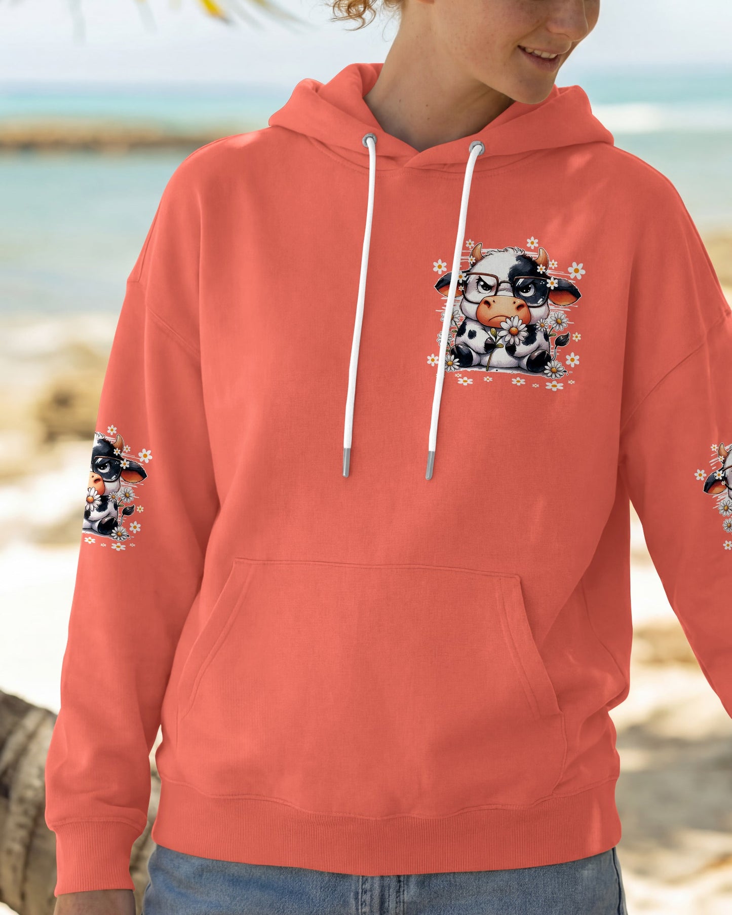 APPARENTLY I HAVE AN ATTITUDE WHO KNEW COW ALL OVER PRINT - TY0206261