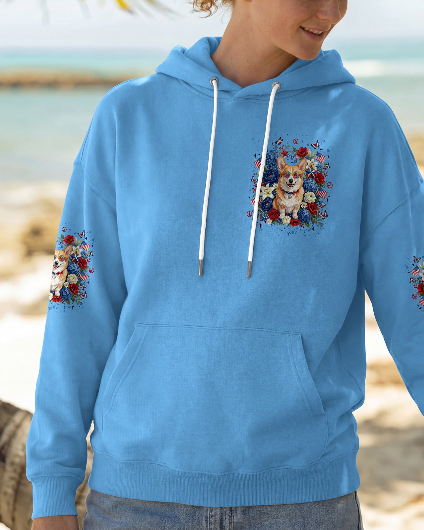 JUST BREATHE CORGI DOG ALL OVER PRINT - TYLN1405262
