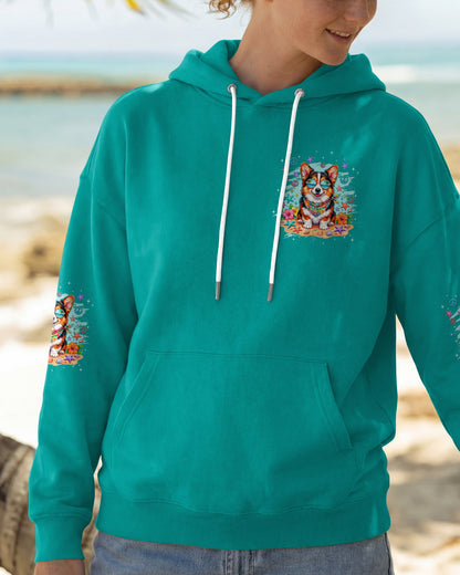 WHISPER WORDS OF WISDOM LET IT BE CORGI BEACH DOG ALL OVER PRINT - TYQY0405261
