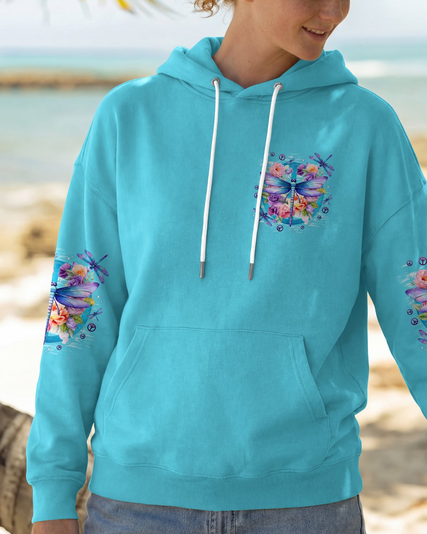PEACE LOVE AND DRAGONFLIES ALL OVER PRINT - TYPQ2306262