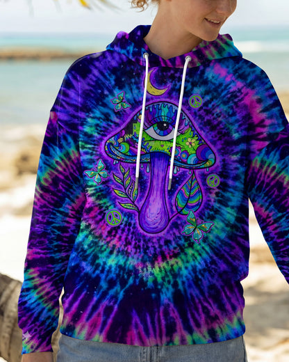 EAT MUSHROOMS SEE THE UNIVERSE SWIRL ALL OVER PRINT  - TLTW0904262