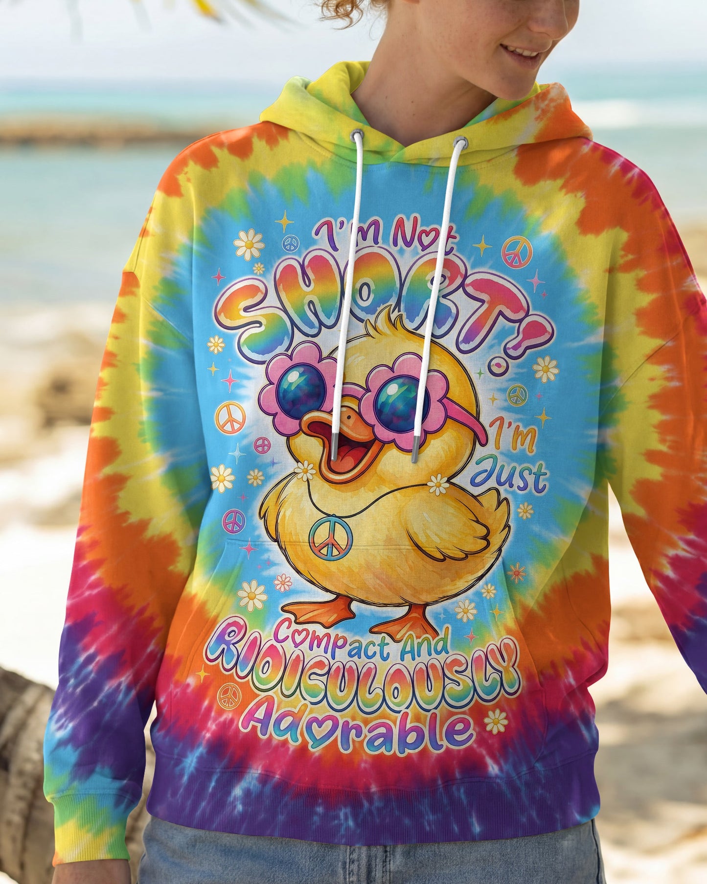 I'M NOT SHORT DUCK ALL OVER PRINT - RI1007261