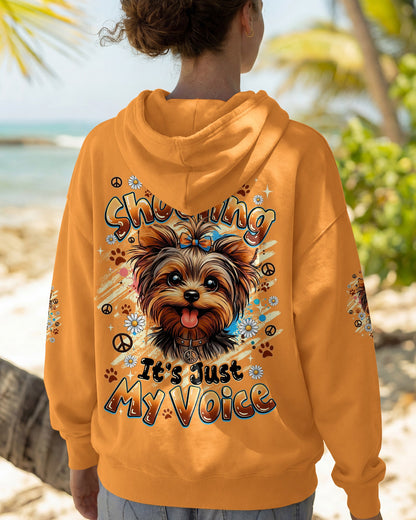I'M NOT SHOUTING YORKSHIRE TERRIER DOG ALL OVER PRINT - TYQY1805262