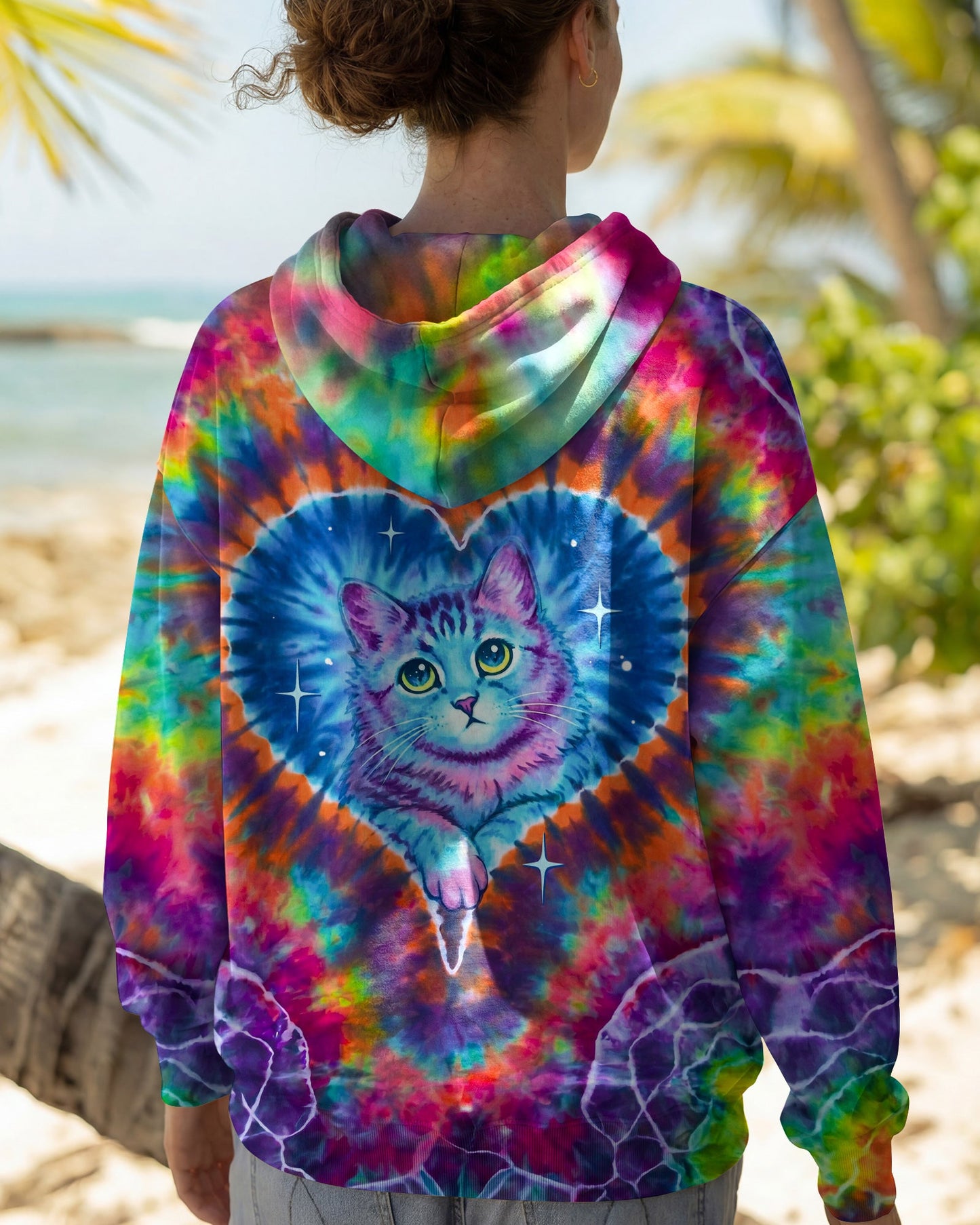 NEON DREAM CAT HEART ALL OVER PRINT – KM0405261