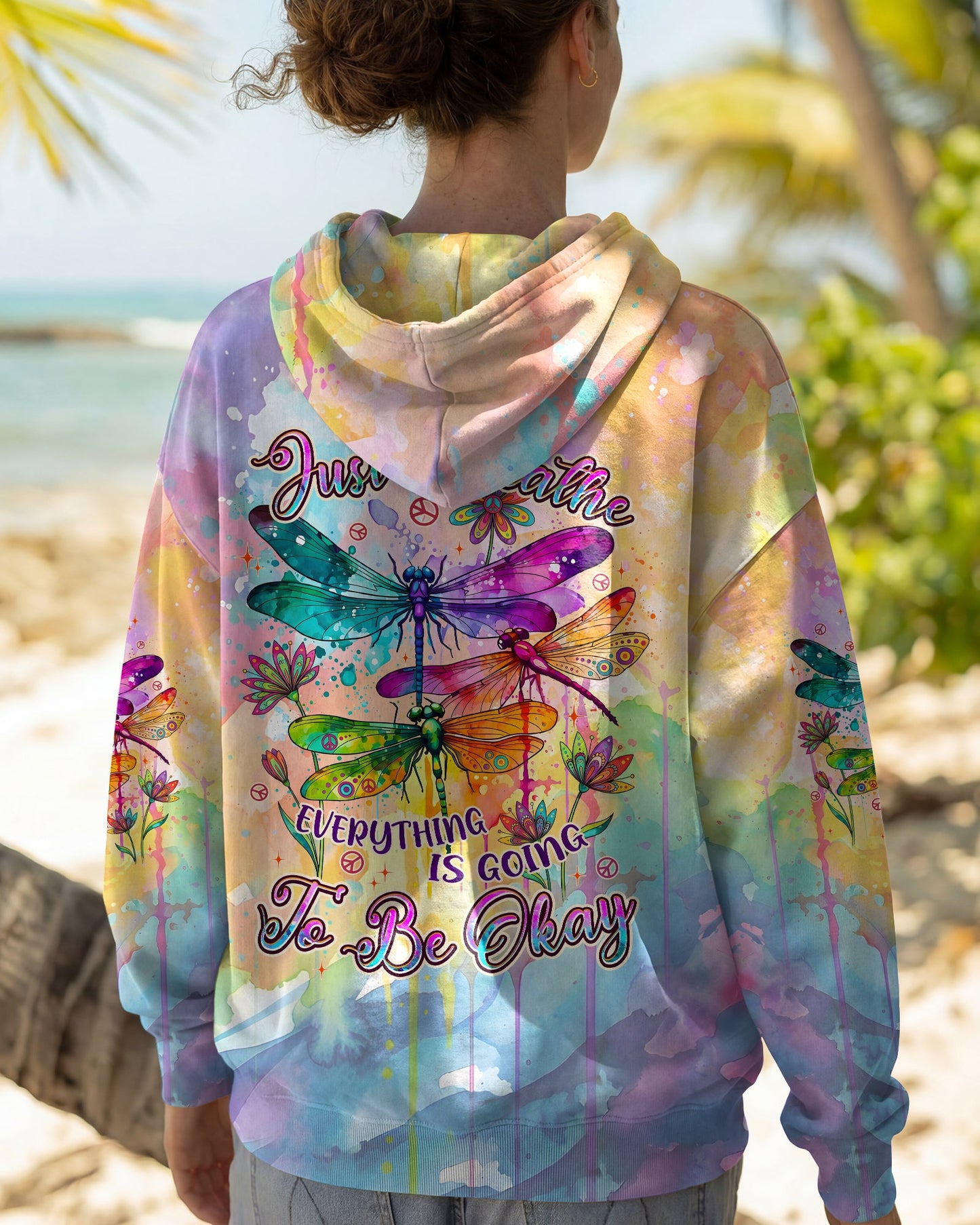 JUST BREATHE DRAGONFLY ALL OVER PRINT - TYPQ1205262