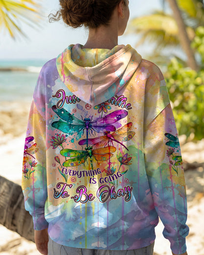 JUST BREATHE DRAGONFLY ALL OVER PRINT - TYPQ1205262