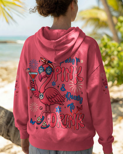 PRETTY IN PINK FLAMINGO ALL OVER PRINT - TYLN0304261