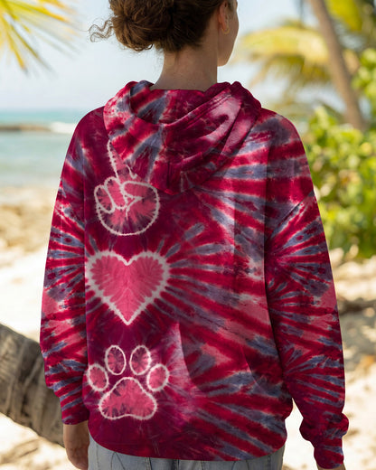 PEACE HAND LOVE PAW PRINT ALL OVER PRINT - TLHN1604262