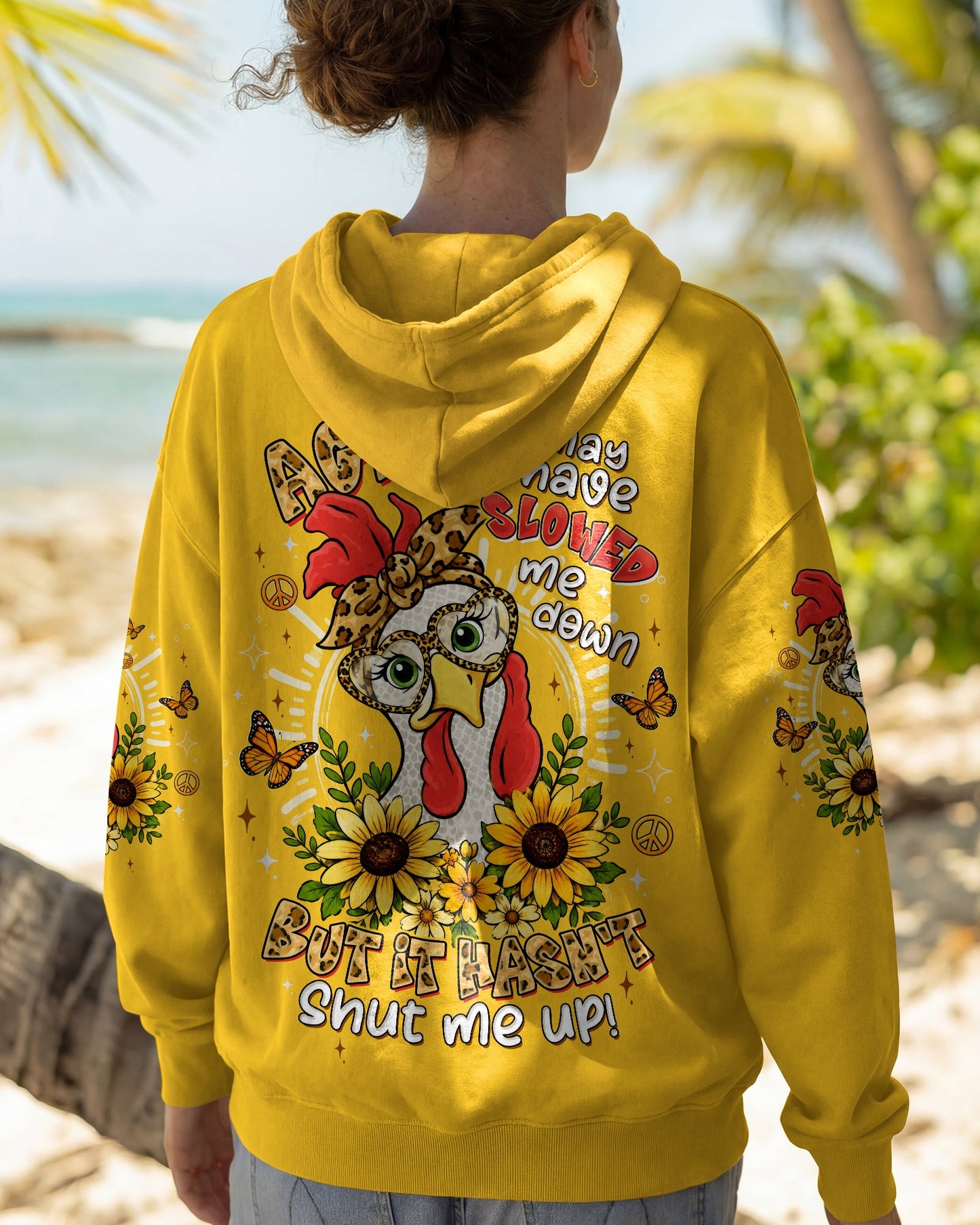 AGING MAY HAVE SLOWED ME DOWN CHICKEN ALL OVER PRINT - TLTW1906262