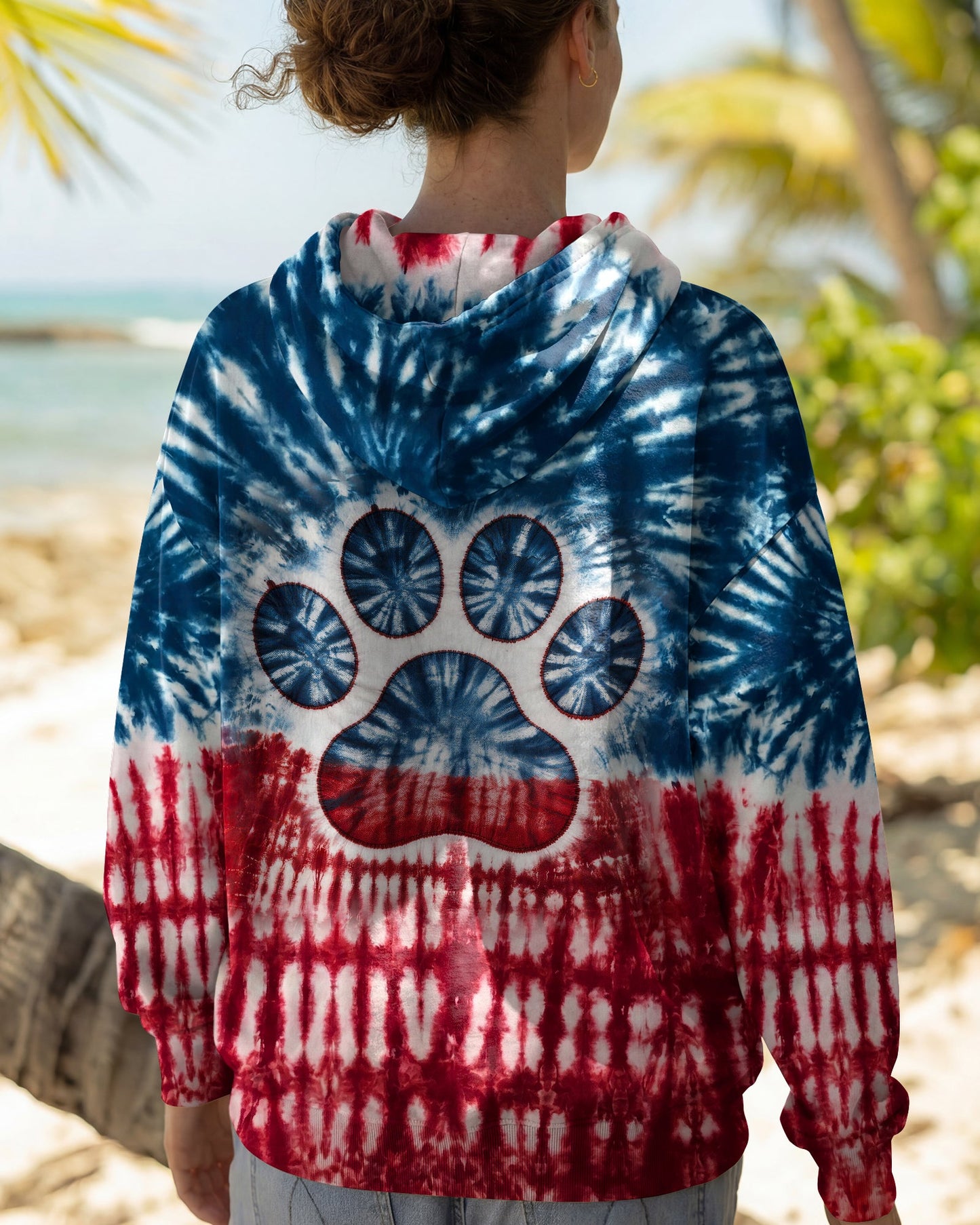DOG MAMA RED WHITE & BLUE  ALL OVER PRINT  - TLNT2204263
