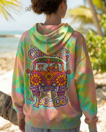 A BOHO GIRL & CHIHUAHUA COLORFUL ALL OVER PRINT - KM1304261