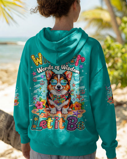 WHISPER WORDS OF WISDOM LET IT BE CORGI BEACH DOG ALL OVER PRINT - TYQY0405261