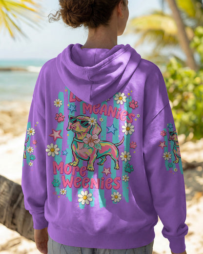 LESS MEANIES MORE WEENIES DACHSHUND DOG  ALL OVER PRINT - TLTW2005261