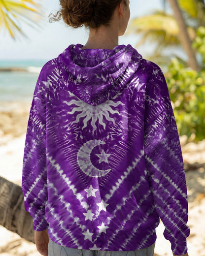 SUN MOON AND STARS PURPLE ALL OVER PRINT - TYQY1504261