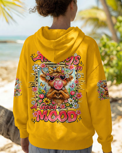 ALWAYS IN A GOOD MOOD COW ALL OVER PRINT - TY2105263