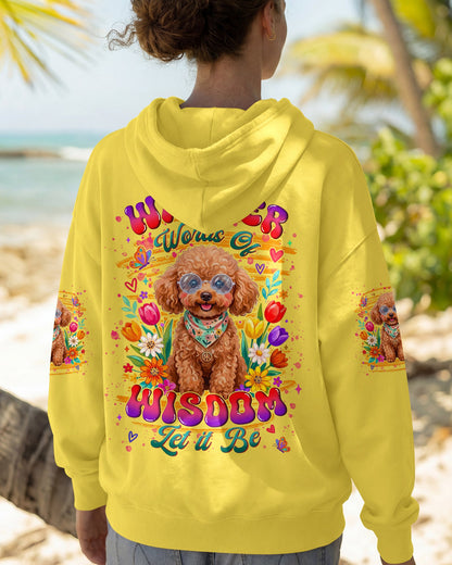WHISPER WORDS OF WISDOM LET IT BE POODLE DOG ALL OVER PRINT - TYLN2605262