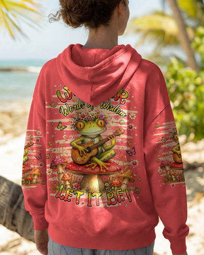 WHISPER WORDS OF WISDOM LET IT BE FROG ALL OVER PRINT  - TLHN0107264