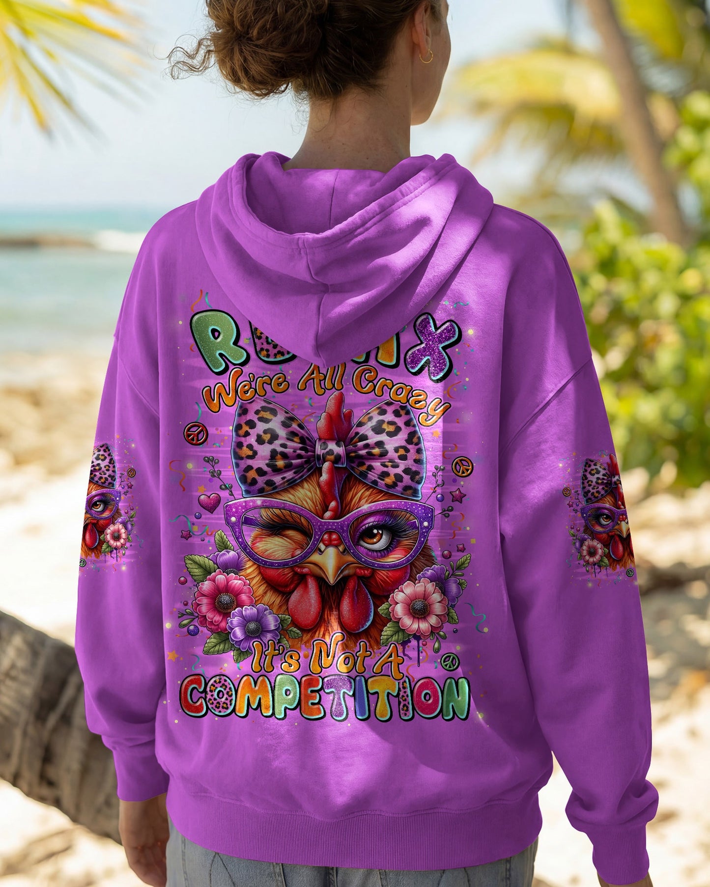 RELAX WE'RE ALL CRAZY CHICKEN ALL OVER PRINT - TYLN2906263