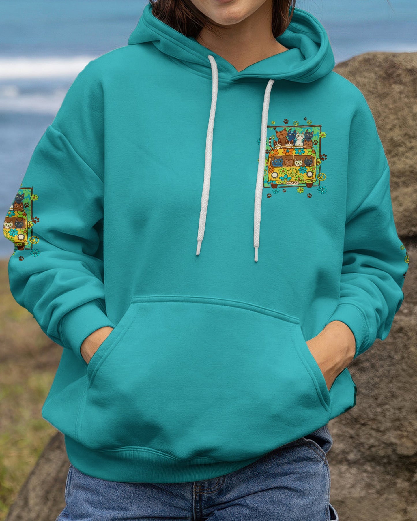 LIFE IS BETTER WITH CATS ALL OVER PRINT - TYQY2206261