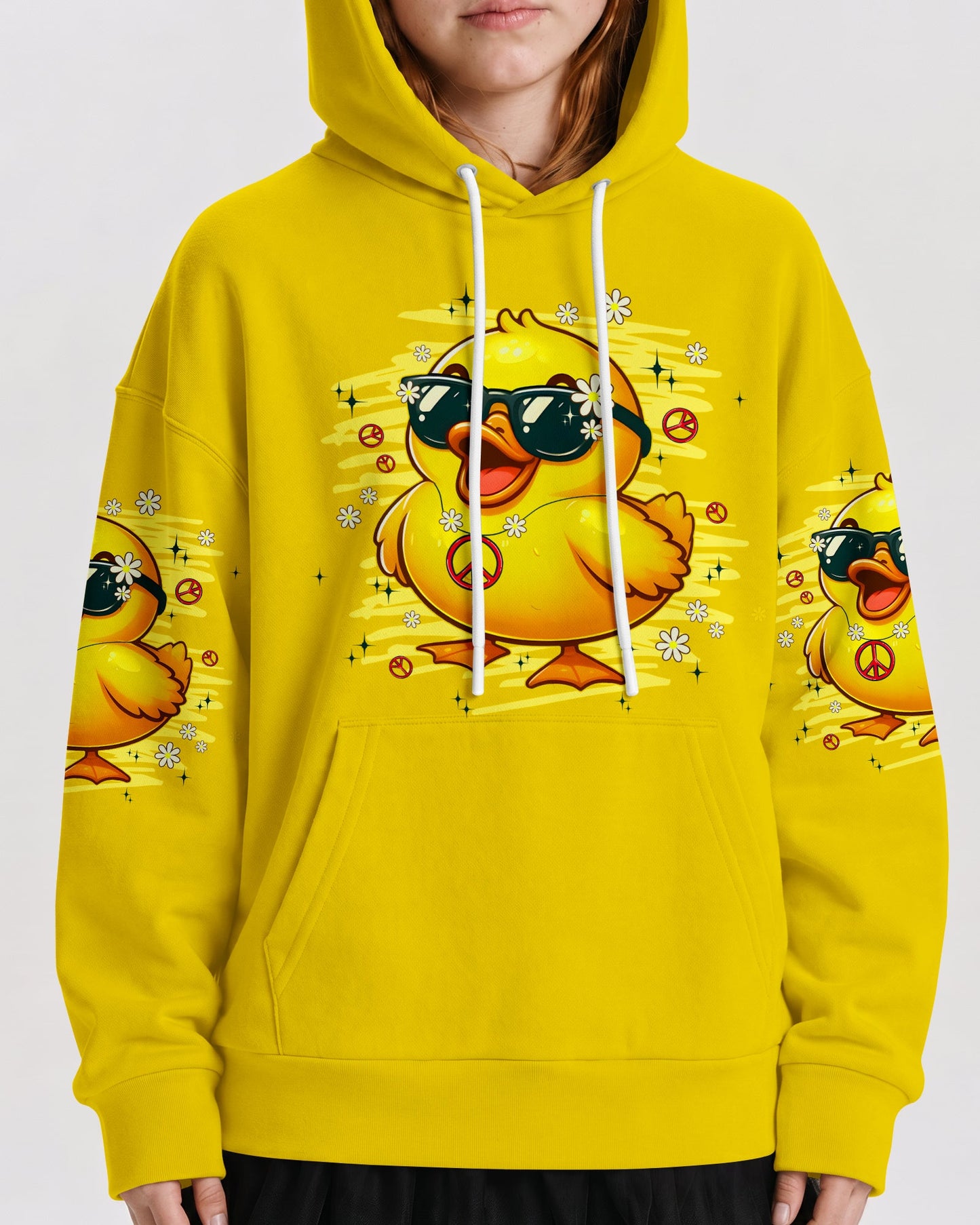 I'M NOT SHORT DUCK HIPPIE KIDS ALL OVER PRINT - TYPQ1206261