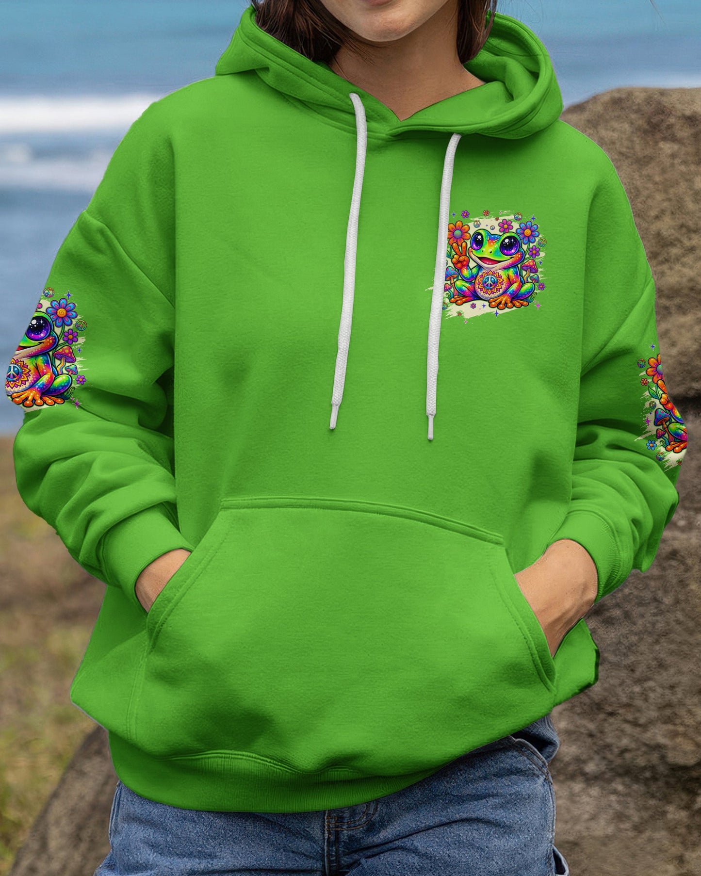 JUST BREATHE FROG ALL OVER PRINT - TYQY1605262