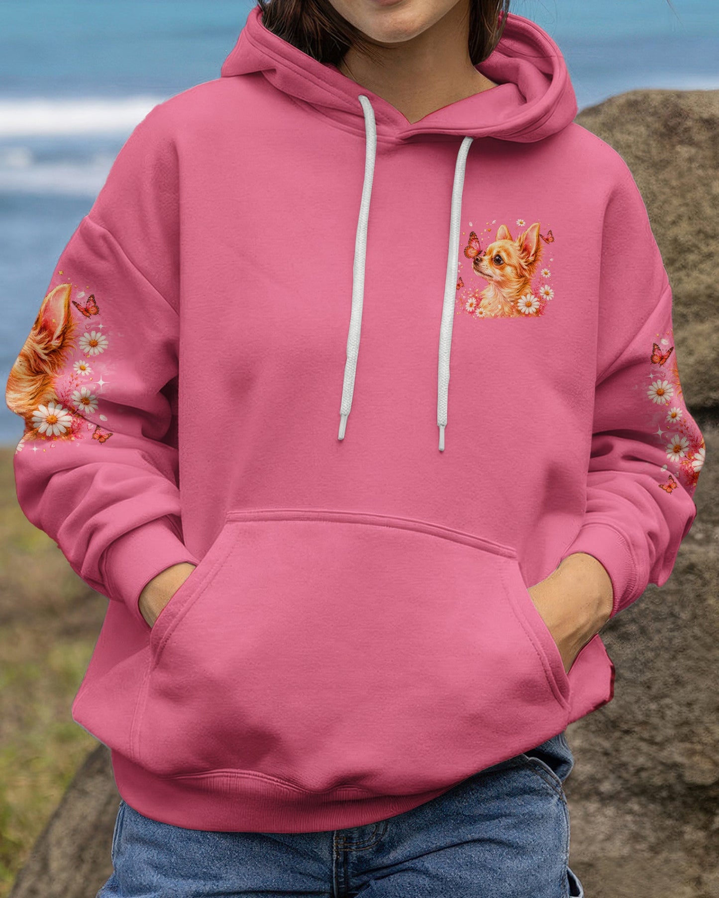 I BELIEVE THERE ARE ANGELS AMONG US CHIHUAHUA DOG ALL OVER PRINT - TLNO2105262