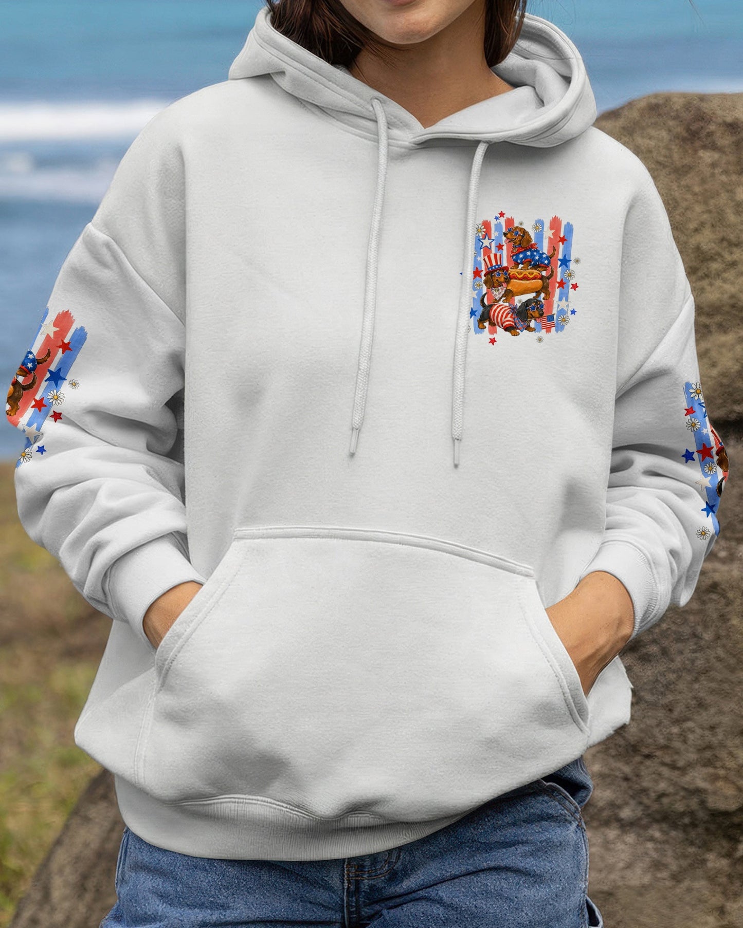 YOU LOOK LIKE THE 4TH OF JULY DACHSHUND DOG ALL OVER PRINT - TYQY0306262