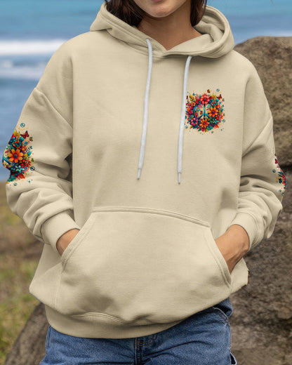 DON'T WORRY BE HIPPIE FLOWERS ALL OVER PRINT - TYPQ1404261