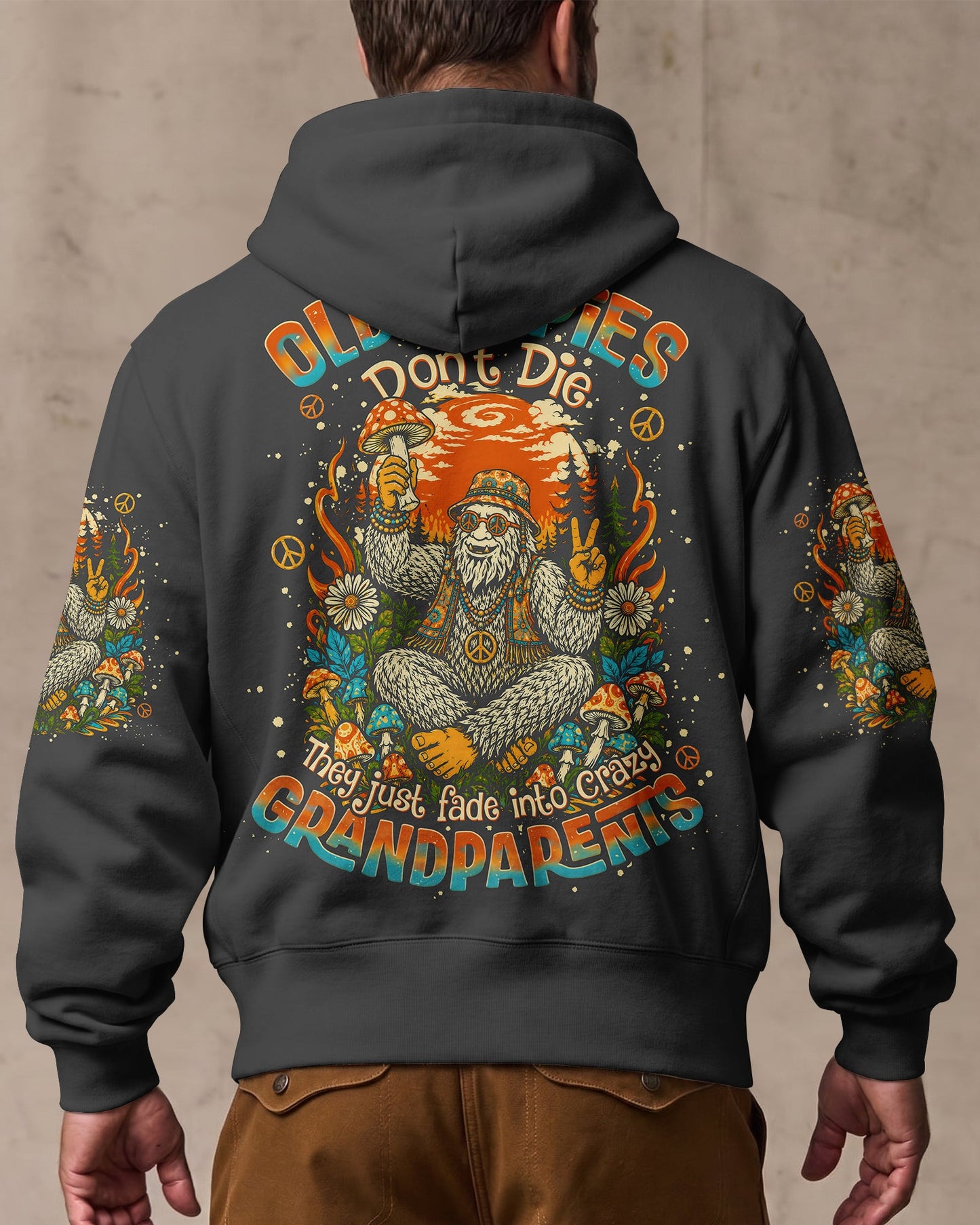 OLD HIPPIES BIGFOOT RETRO ALL OVER PRINT  - TLNO0506262