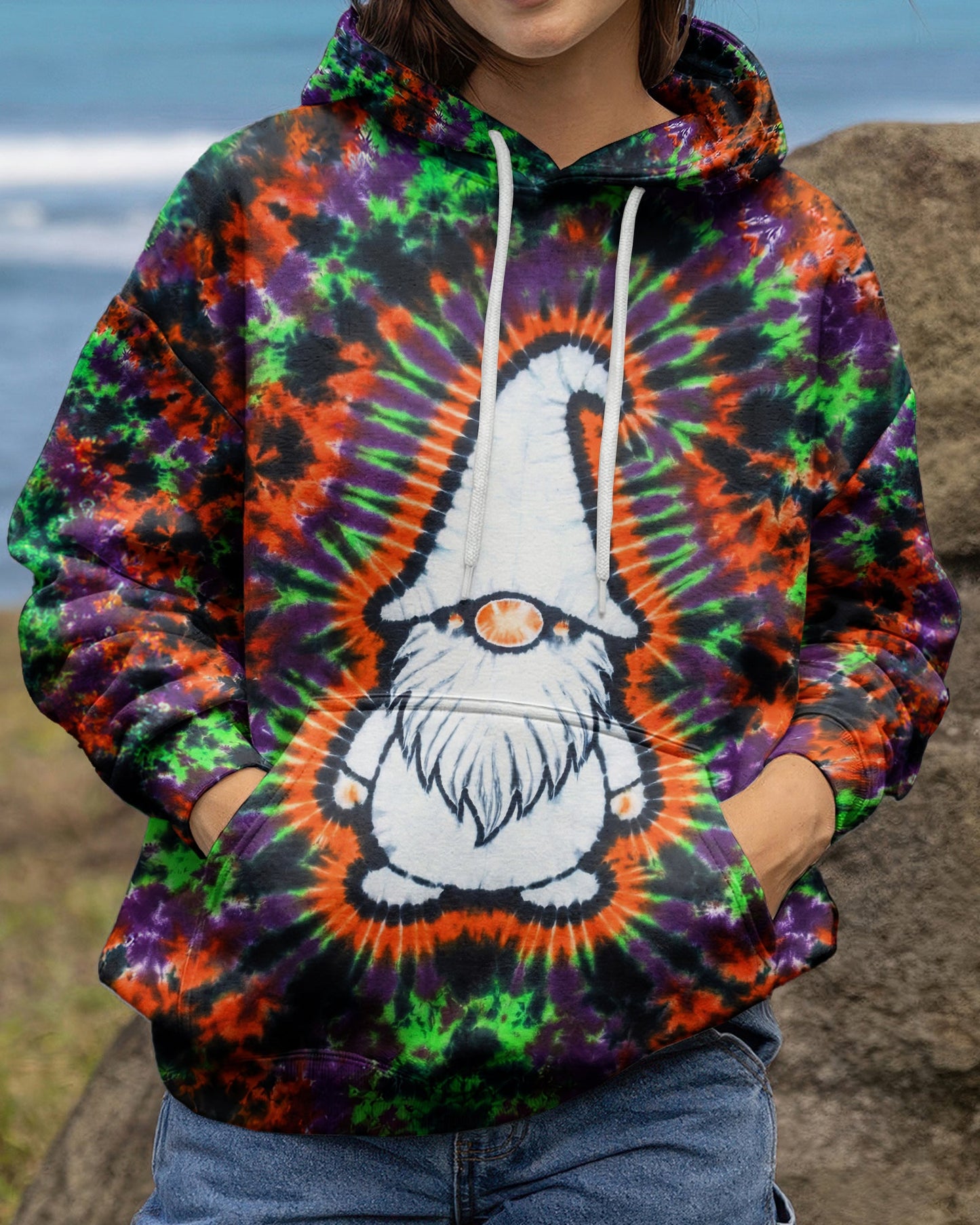 GNOME PURPLE ORANGE BURST ALL OVER PRINT - TLNT1706261