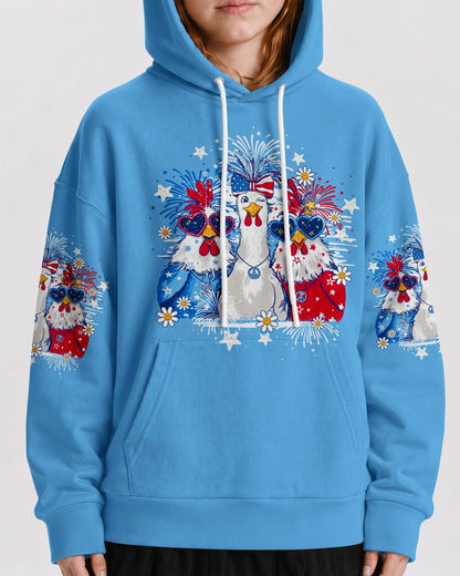 CHICKA BOOM BOOM HIPPIE CHICKEN KIDS ALL OVER PRINT - TY0406262