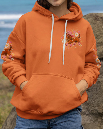 LET'S GO GIRLS DACHSHUND DOG  ALL OVER PRINT  - TLTW2905262