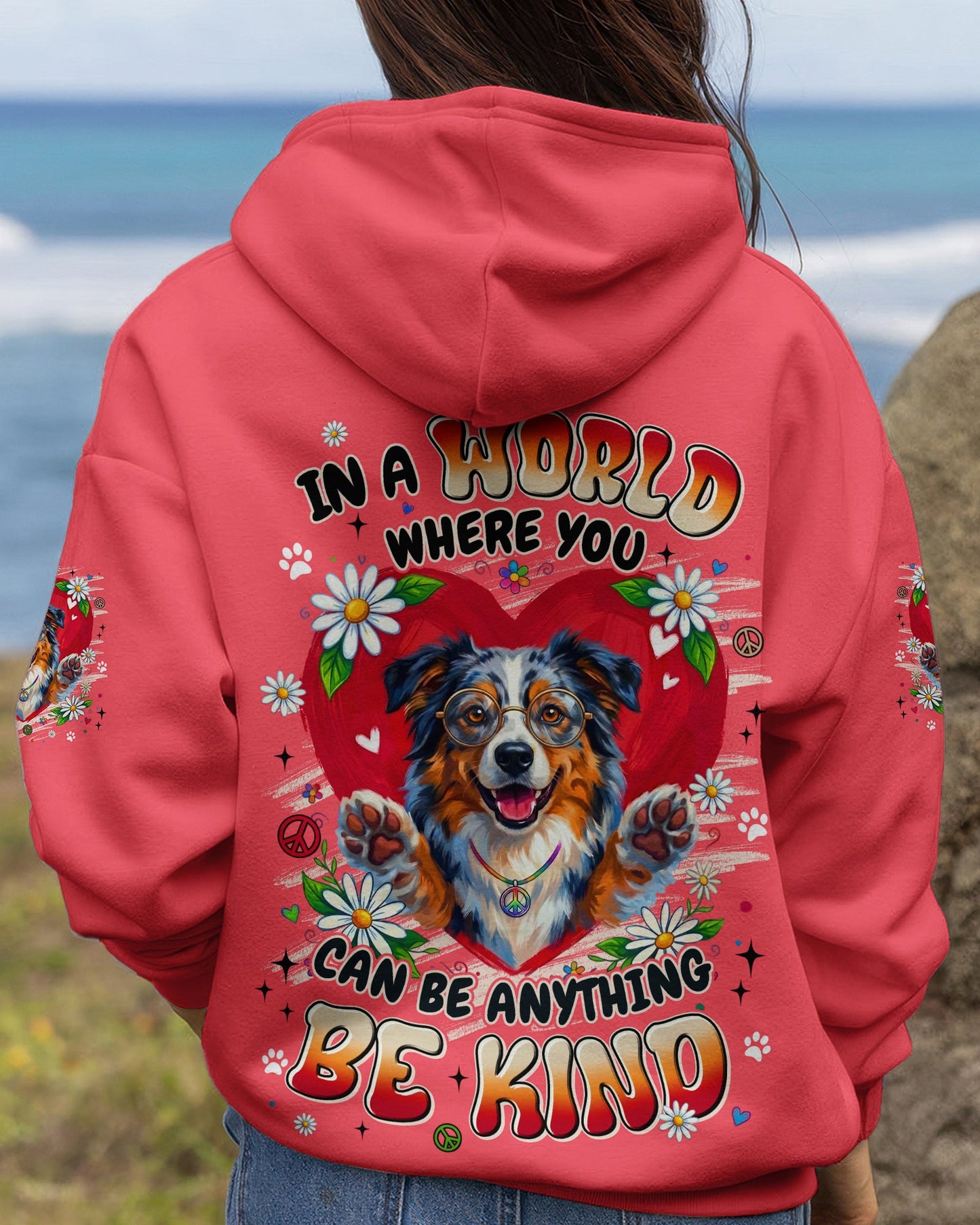 BE KIND AUSTRALIAN SHEPHERD DOG ALL OVER PRINT - TYLN0206262
